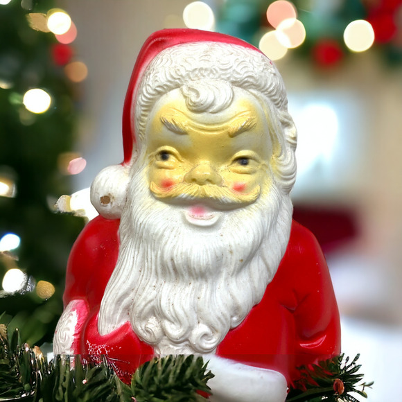 Vintage 1968 Empire Blow Mold Santa Claus Christmas Tabletop 13" Working READ - Picture 2 of 13
